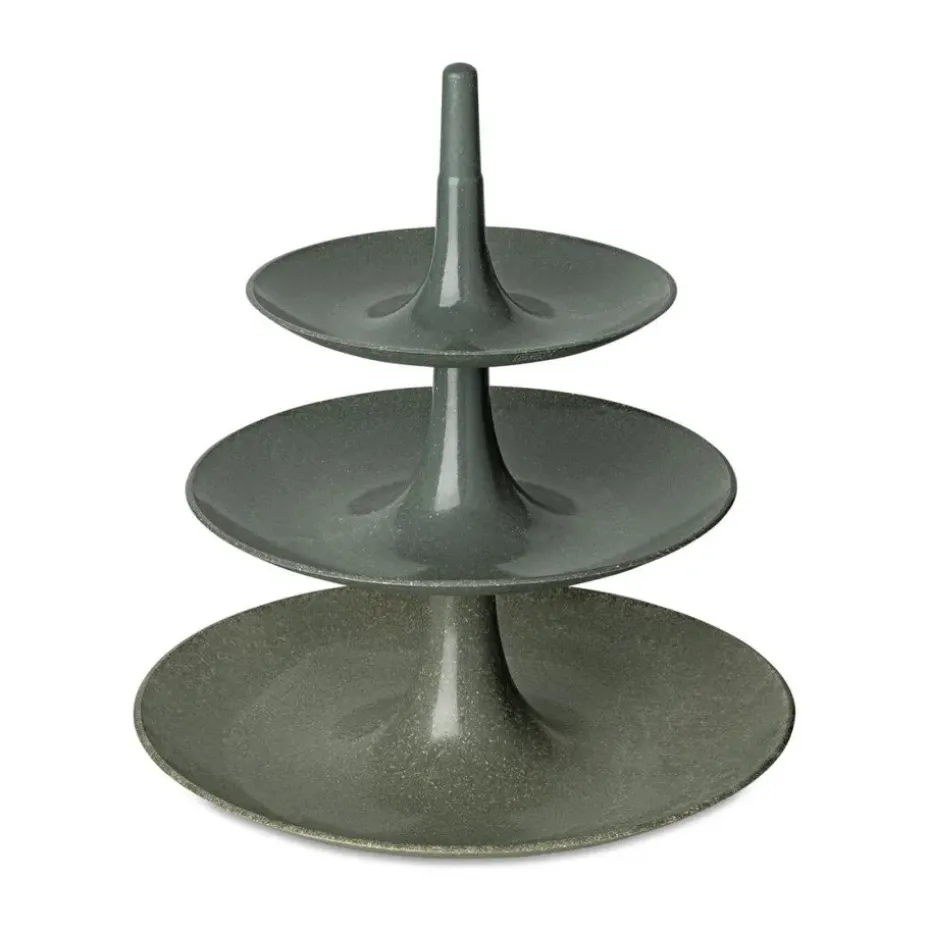 Plat à gâteau-présentoir à étages Babell L, Nature ash grey