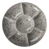 Plat à service Ditte, Gris-noir