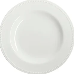 Plat à service Dots 32cm, Blanc cassé