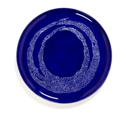 Plat à service Ottolenghi Feast Ø35 cm, Dark blue dots-white