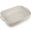 Plat de céramique Appolia 40x27 cm, Blanc