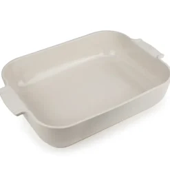 Plat de céramique Appolia 40x27 cm, Blanc