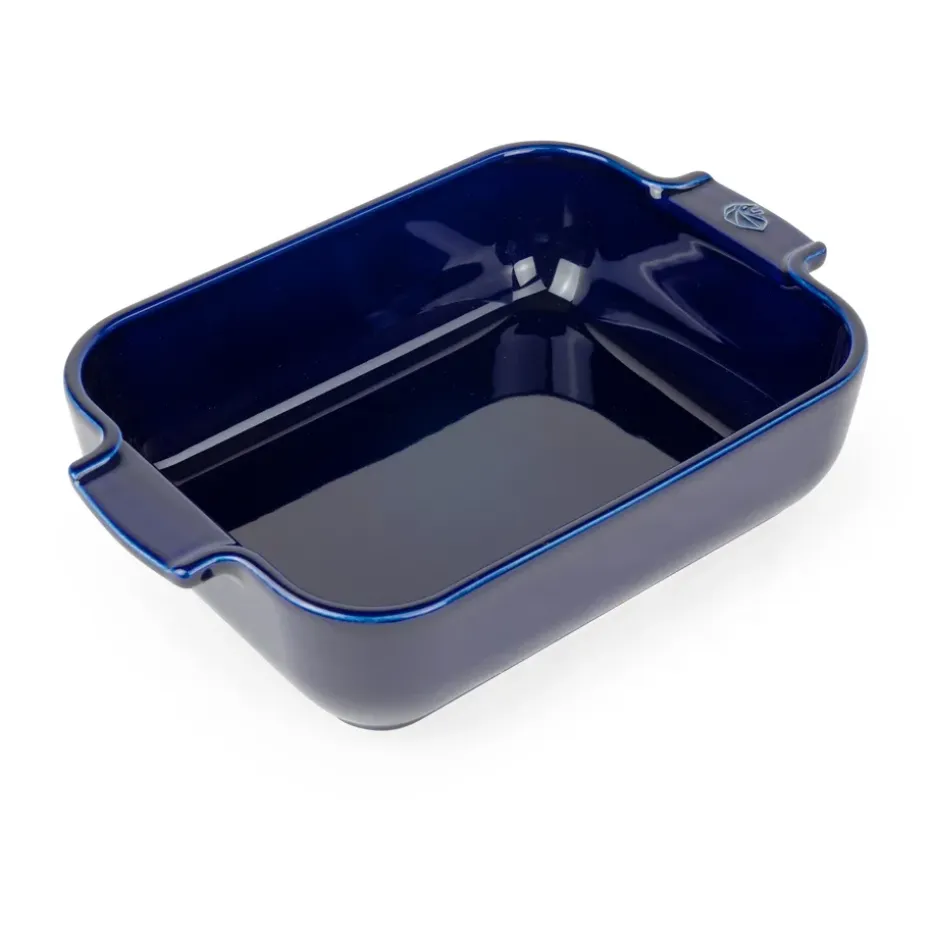 Plat de céramique Appolia 16x25 cm, Bleu