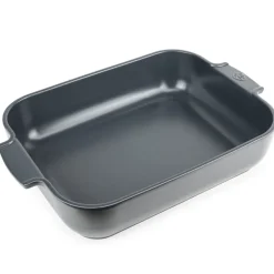Plat de céramique Appolia 40x27 cm, Noir