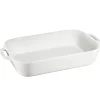Plat de cuisson rectangulaire Staub 34 x 24 cm, blanc