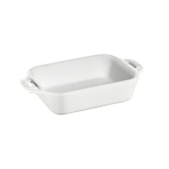 Plat de cuisson rectangulaire Staub 14x11 cm, blanc