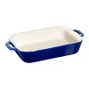 Plat de cuisson rectangulaire Staub 20 x 16 cm, bleu
