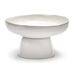 Plat de service La Mère sur pied Ø31 cm, Off white