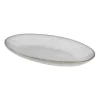 Plat de service oval Nordic Sand, 13,6x22 cm