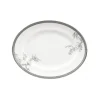 Plat de service ovale Vera Wang Lace Platinum, 35 cm
