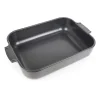 Plat en céramique Appolia 29,5x36 cm, Gris