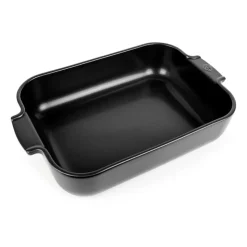 Plat en céramique Appolia 29,5x36 cm, Satin black
