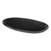 Plat oval Nordic Coal, 17x30 cm