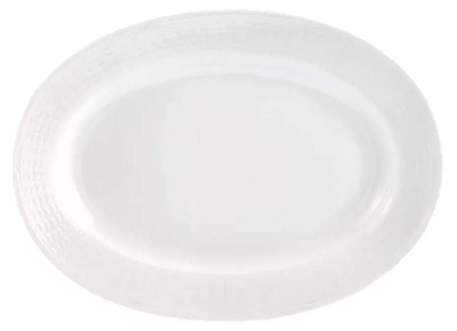 Plat oval Swedish Grace 32 cm, blanc