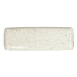 Plat rectangulaire Nordic Vanilla 12,5x35 cm, Cream with grains