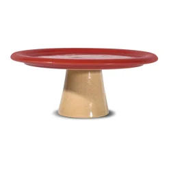 Plateau à gâteaux Porto Ø26x11 cm, Rouge-beige