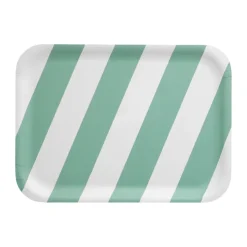 Plateau Checks & Stripes 20x27 cm, Mint