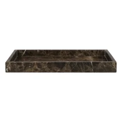 Plateau décoratif Marble 16 x 31 cm, Marron