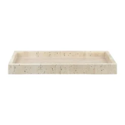 Plateau décoratif Travertine 16x31 cm, Linen