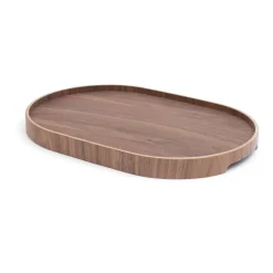 Plateau de service Bosign curveline medium 26x39 cm, Noyer