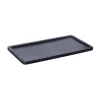 Plateau en bois Ernst 15x30 cm, Noir