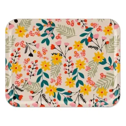 Plateau Flower 33x43 cm, Pink