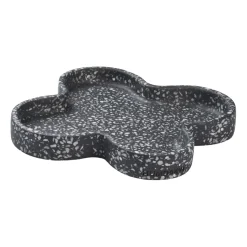 Plateau Humdakin Terrazzo 27 cm, Noir