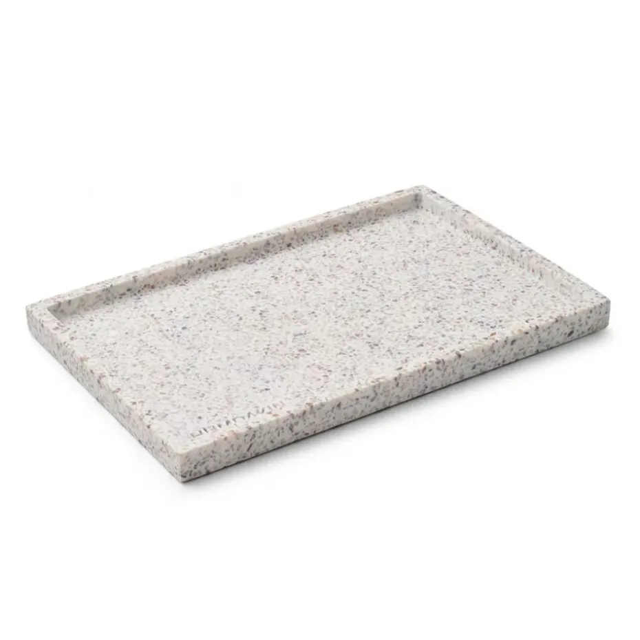 Plateau Humdakin Terrazzo 30x20 cm, White-brown