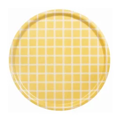 Plateau Kristina Ø38 cm, Jaune