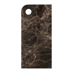 Plateau Marble large 18x38 cm, Brown