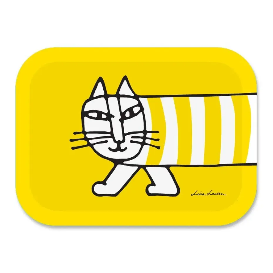 Plateau Mikey 27x20 cm, Jaune