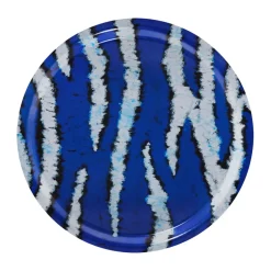 Plateau Monster Medium Ø49 cm, Ultramarine blue-white