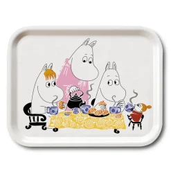 Plateau Moomin Tea party, blanc