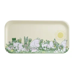 Plateau Moomin 22x43 cm, In the garden
