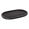 Plateau oval Ernst 25x40 cm, Noir