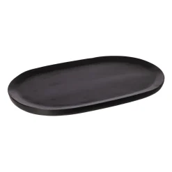 Plateau oval Ernst 25x40 cm, Noir