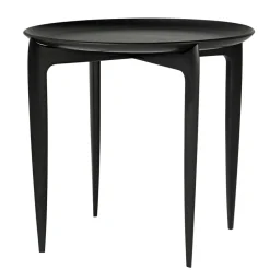 Plateau pliable Ø 45 cm, Noir