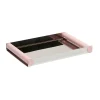 Plateau Ray disco 20,5x30 cm, Créole rose - acier inoxydable