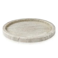 Plateau rond en marbre Humdakin Ø22, Brown