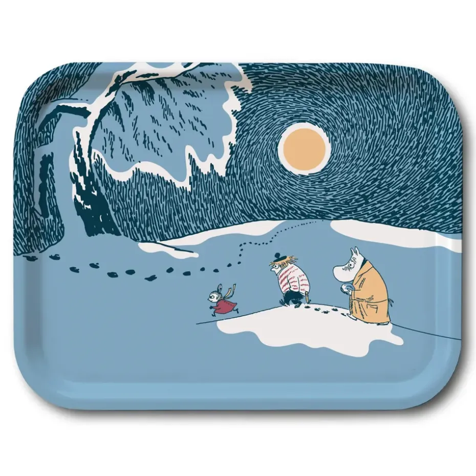 Plateau Snow Moonlight Moomin hiver 2021, 20x27 cm