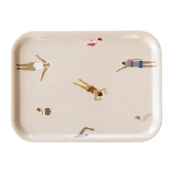 Plateau Swimmers 20x27 cm, Beige