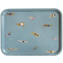 Plateau Swimmers 33x43 cm, Bleu