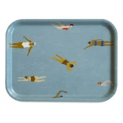 Plateau Swimmers 20x27 cm, Bleu