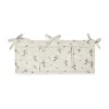 Poche de lit matelassée en satin Bluebell, 18x43 cm