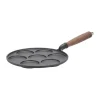 Poêle à blinis en fonte avec poignée en bois Nordwik, 25,5 cm
