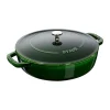 Poêle à frire en fonte Chistera Staub Ø28 cm, Basilic vert