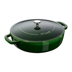 Poêle à frire en fonte Chistera Staub Ø28 cm, Basilic vert
