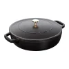 Poêle à frire en fonte Chistera Staub Ø24 cm, Noir