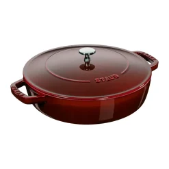 Poêle à frire en fonte Chistera Staub Ø28 cm, Rouge grenadine