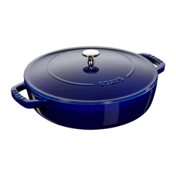 Poêle à frire en fonte Chistera Staub Ø24 cm, Bleu foncé